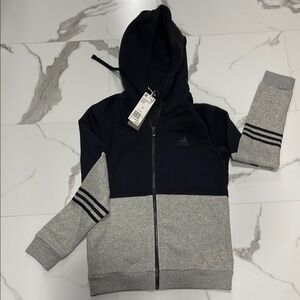 NWT Adidas Black and Gray Hoodie